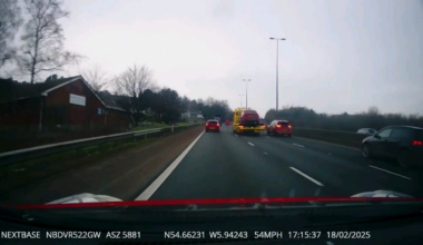R Plate driver on M2 Hill section this evening [not my footage]