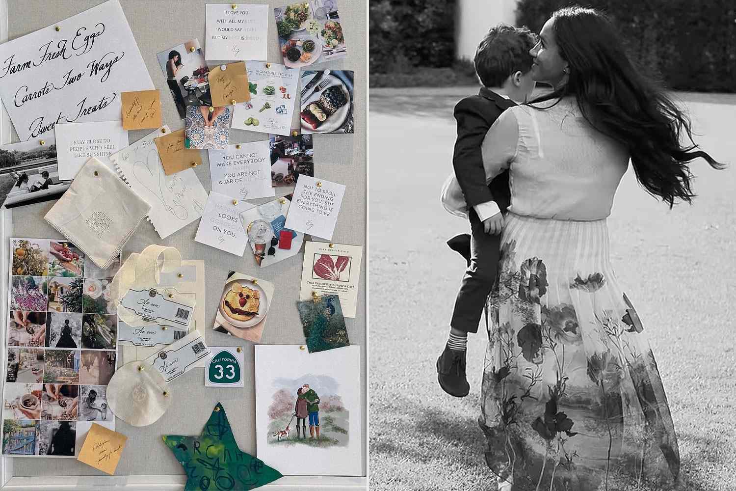 Prince Archie Contributes Art to Mom Meghan Markle's Vision Board