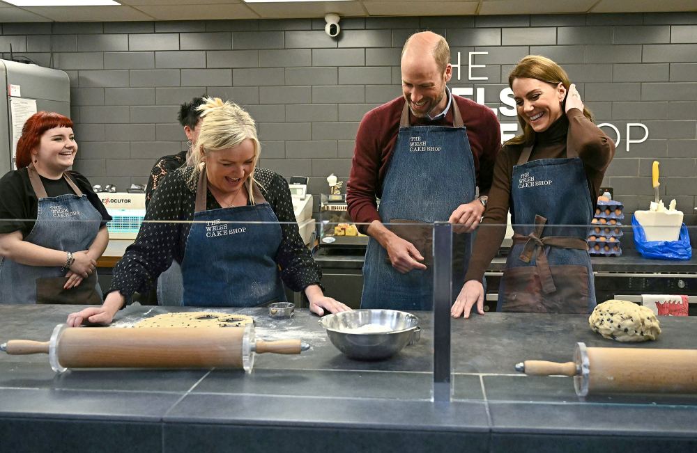 Prince William and Kate Middleton Wear Matching Aprons to Make Welsh Cakes