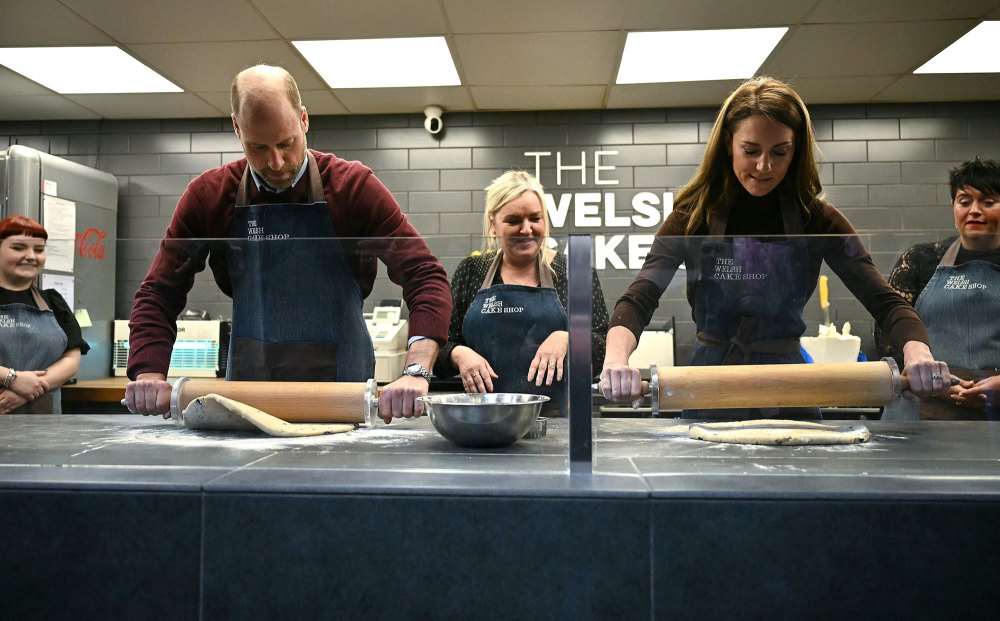 Prince William and Kate Middleton Wear Matching Aprons to Make Welsh Cakes