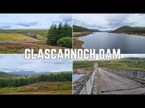 Exploring the beautiful Highlands of Scotland on the North Coast 500 route - Glascarnoch Dam and Loch. Incredible views!
