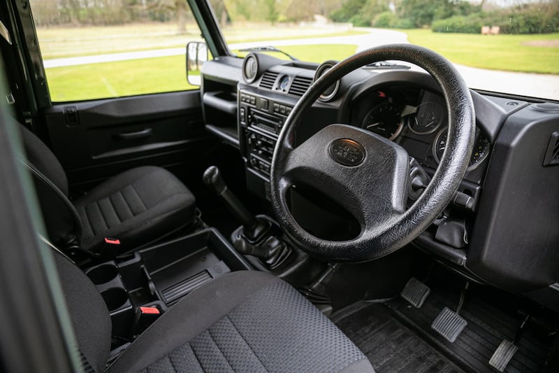 The Defender has only covered 24,595 miles. (Iconic Auctioneers)