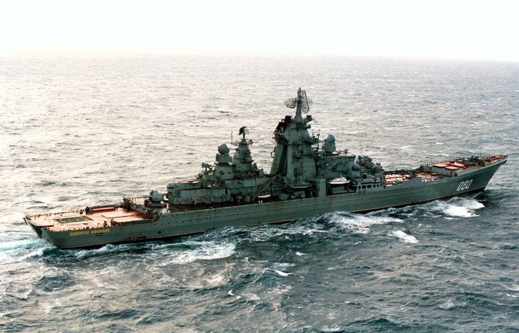 The Admiral Nakhimov before its modernization. Russian MoD picture.