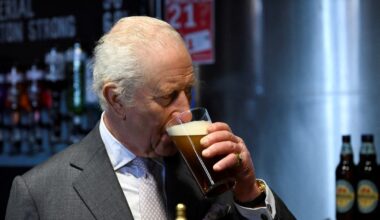 Cheers, Your Majesty! King Charles enjoys tipple on visit to home of British beer - Evening Standard