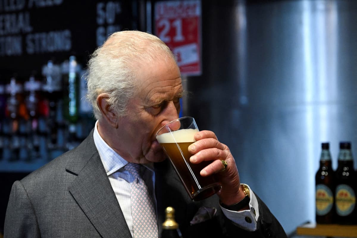 Cheers, Your Majesty! King Charles enjoys tipple on visit to home of British beer - Evening Standard