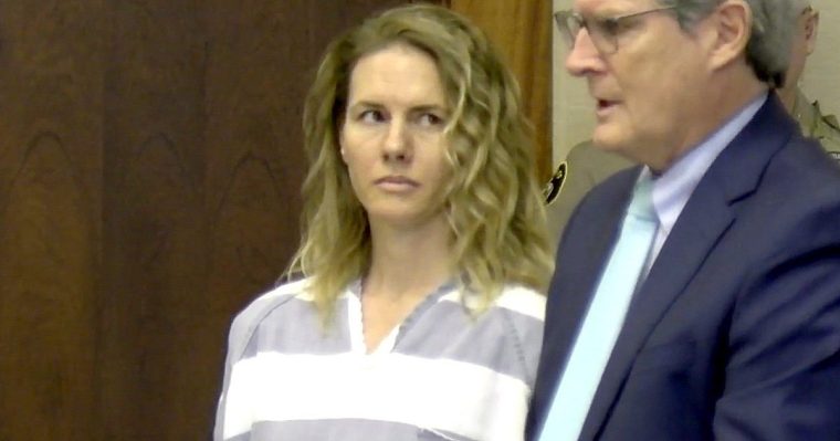 This image from video shows Ruby Franke during a hearing Monday, Dec. 18, 2023, in St. George, Utah. Franke, a Utah mother of six who gave parenting advice via a once-popular YouTube channel called 