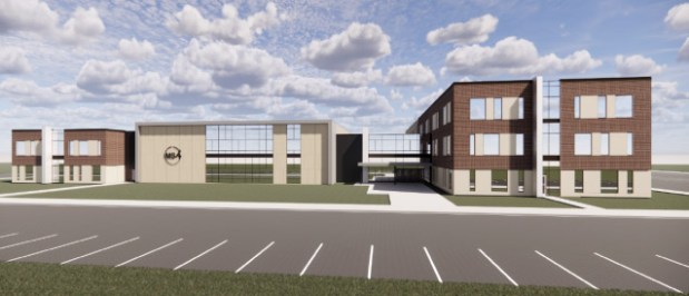 A digital rendering of the new Math and Science Academy.