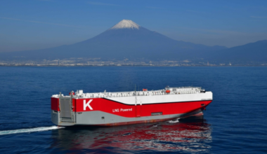 New LNG-powered 7,000 CEU car carrier joins K Line's roster
