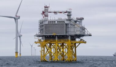 Baltic Power substation topsides in Denmark for outfitting