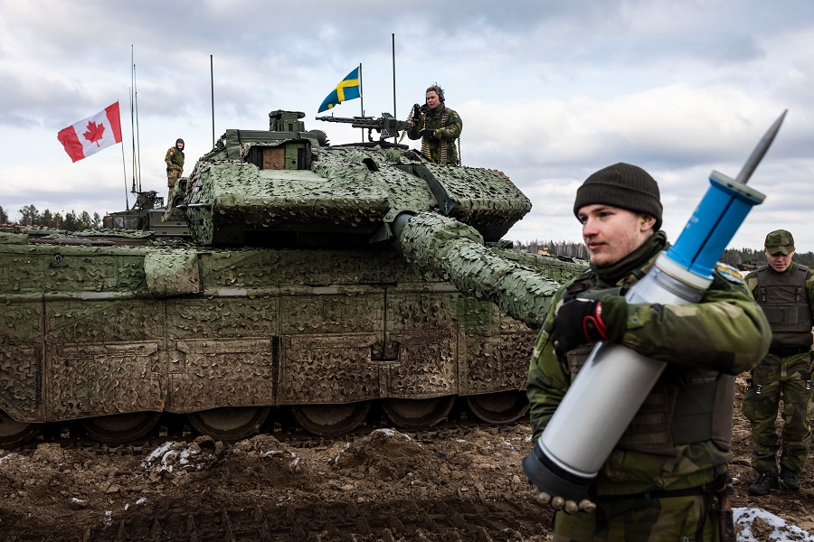 Swedish battalion officially integrated into NATO command in Latvia