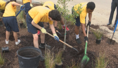 Moss Point students plant trees to support environment, reduce flooding