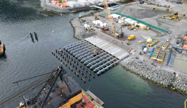 Canada’s net-zero LNG export terminal taking shape as construction ops continue (Gallery)