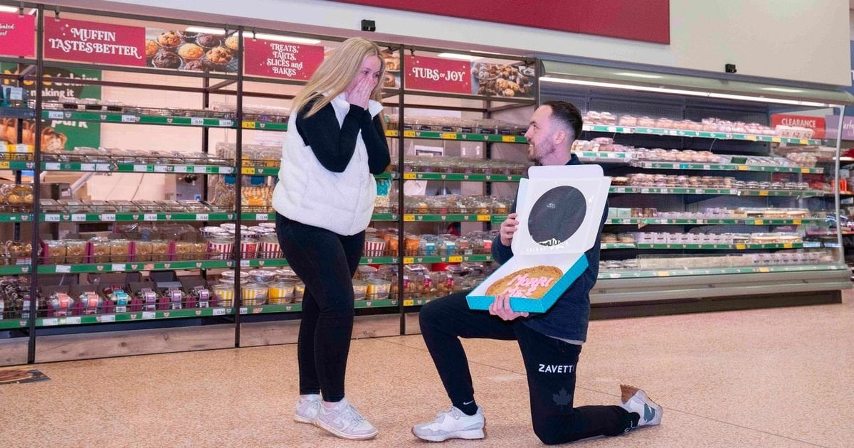 Man proposes in Morrisons as first attempt goes wrong – but people spot cookie blunder