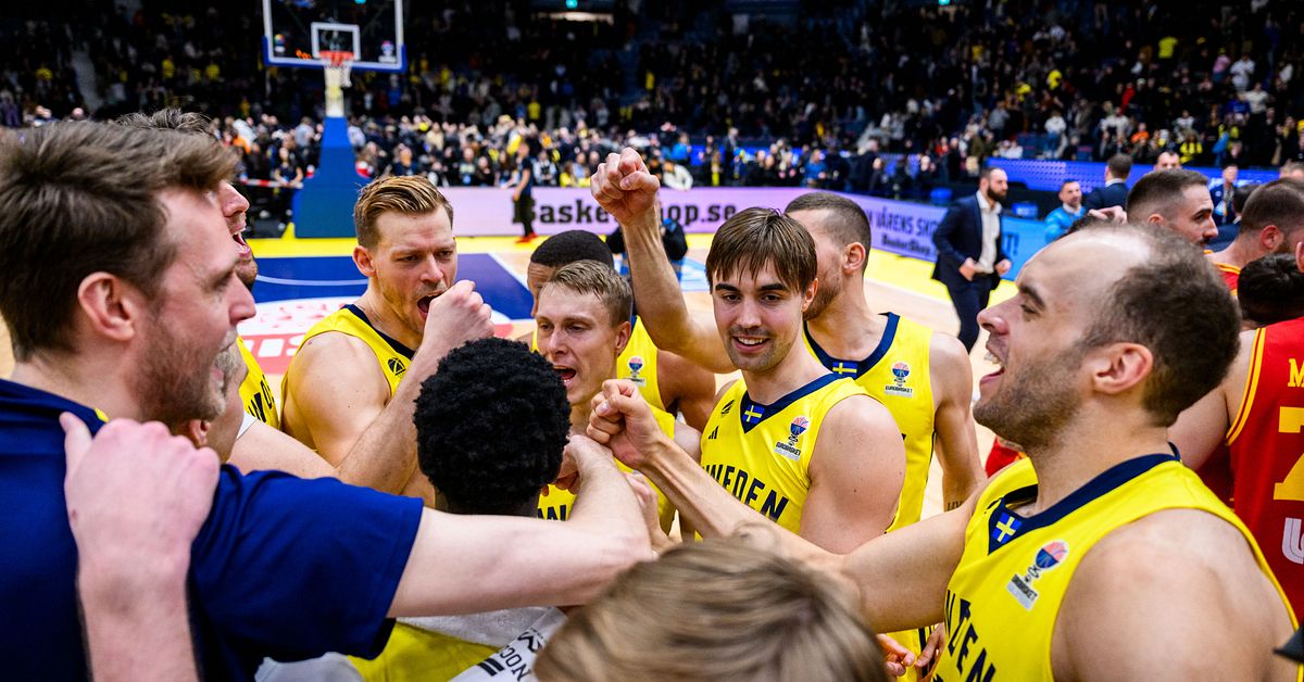 Basket: Sveriges basketherrar klara för EM: ”Historisk kväll”