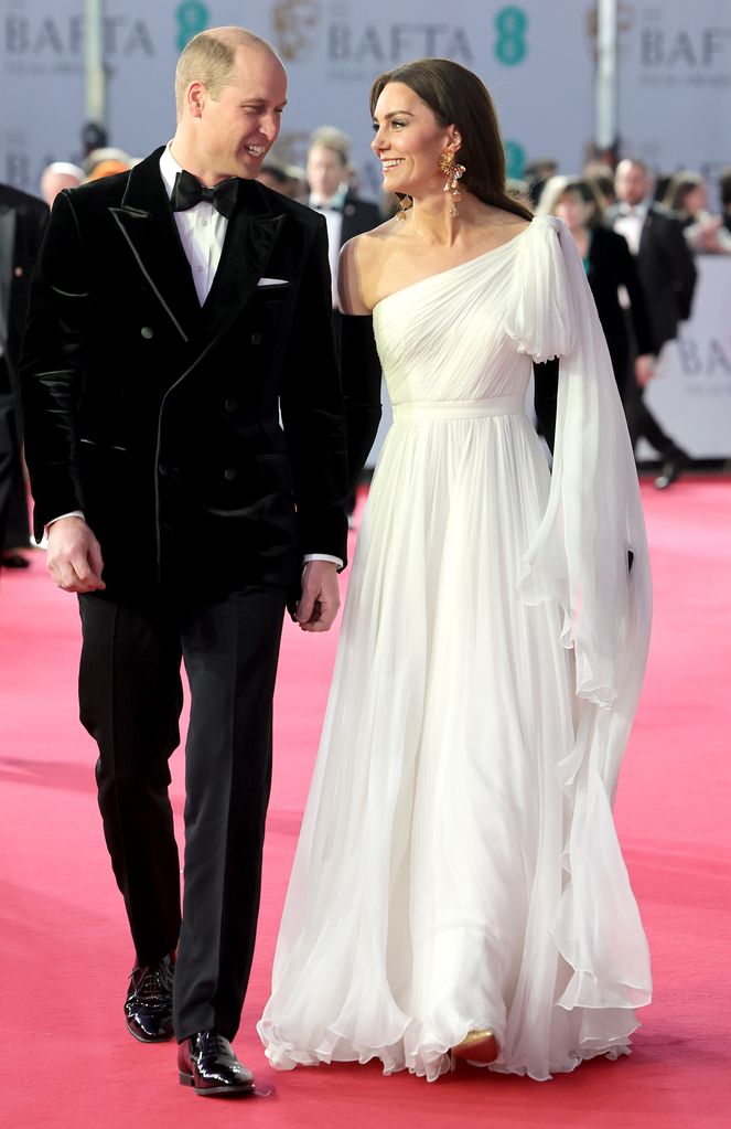 William and Kate attend the 2023 BAFTAs
