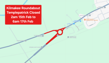 Going to Belfast International Airport this weekend, Kilmakee Roundabout closure will impact travel times (Scroll for diversions)