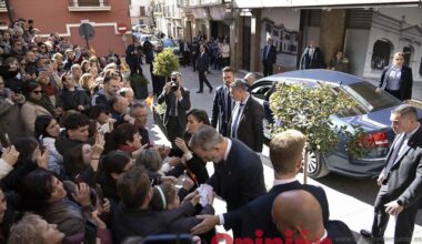 Visita de los reyes de España a Caravaca (exposición Rafael Tegeo)