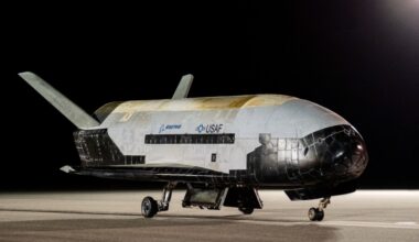 The Space Force shares a photo of Earth taken by the X-37B space plane