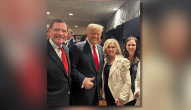 Sen. Barrasso is at the Super Bowl with Donald Trump