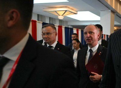  Lenkijos prezidentas Andrzejus Duda susitiko su Donaldu Trumpu