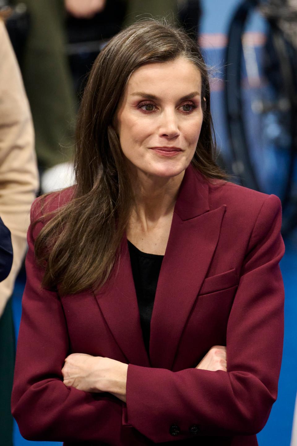 Queen Letizia, Bleis Madrid, Massimo Dutti, National Hospital of Paraplegics, Toledo, Spain