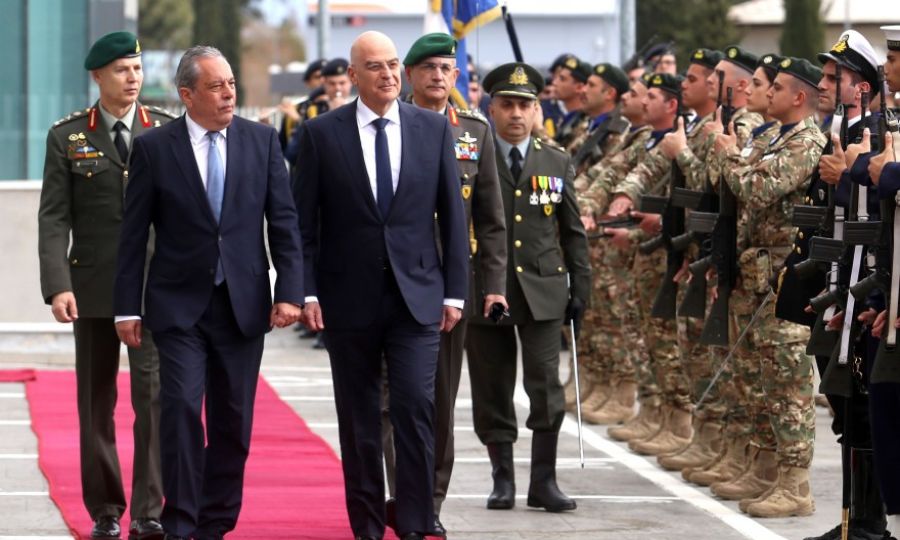 Greek Defense Minister Dendias in Cyprus to strengthen military ties, KNEWS