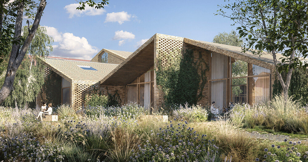 bjarke ingels group unveils sankt lukas hospice, a village-like center in denmark's woodlands