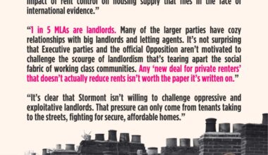Stormont Parties Vote Against Gerry Carroll’s Amendment Calling for Rent Reductions
