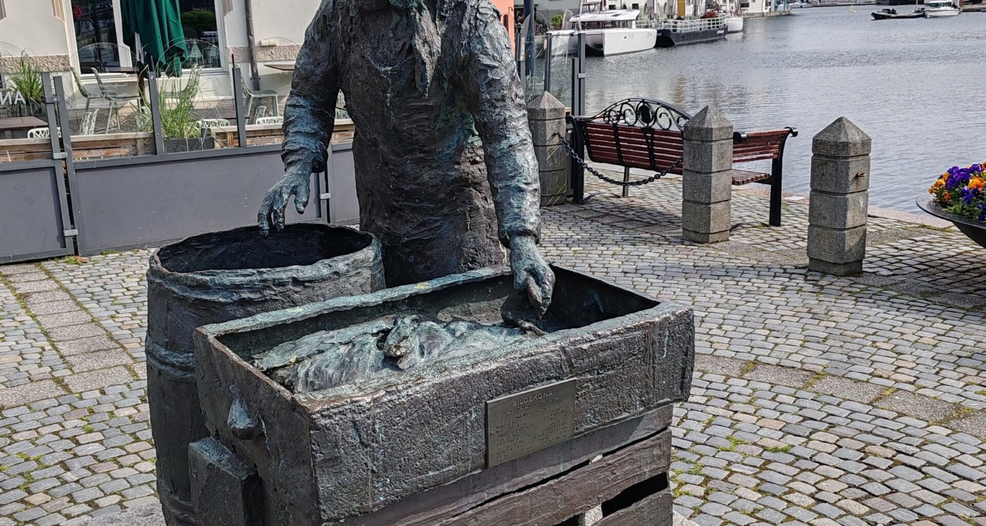 The herring woman,Alesund, Norway .