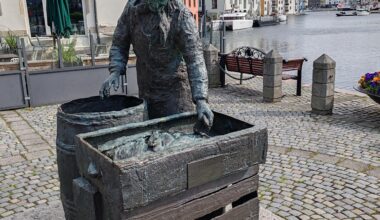 The herring woman,Alesund, Norway .