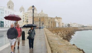When is it forecast to rain again in the south of Spain?