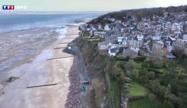 "Le glissement de terrain a eu lieu au bout de mon jardin" : inquiétude dans une commune normande menacée par l'érosion
