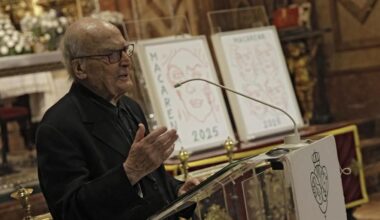El cartel de la Macarena de Luis Gordillo, a examen por los expertos de arte