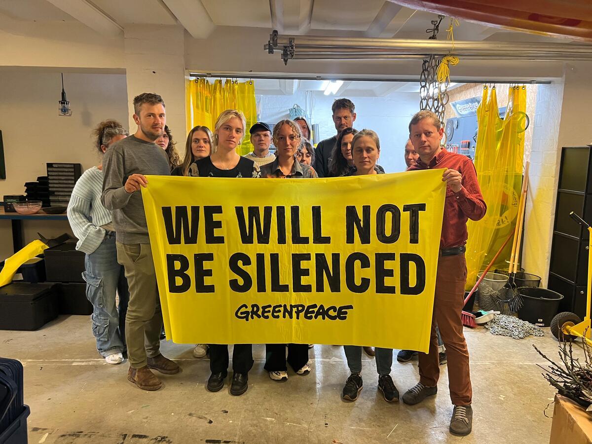 Global Week of Action - Solidarity against Energy Transfer's Lawsuit in Denmark. © Philip Raissnia / Greenpeace