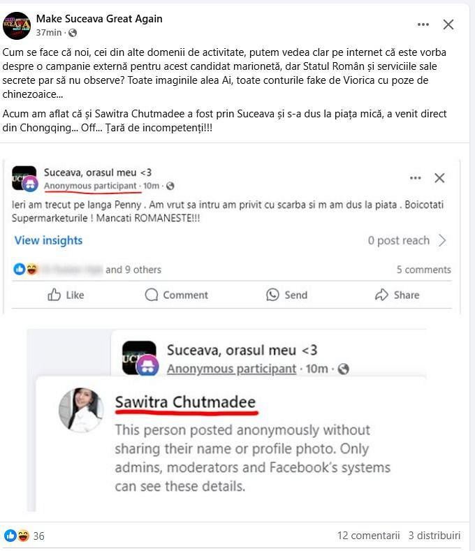 Boții lui CG sunt activi pe subiectul boicotării supermarketurilor