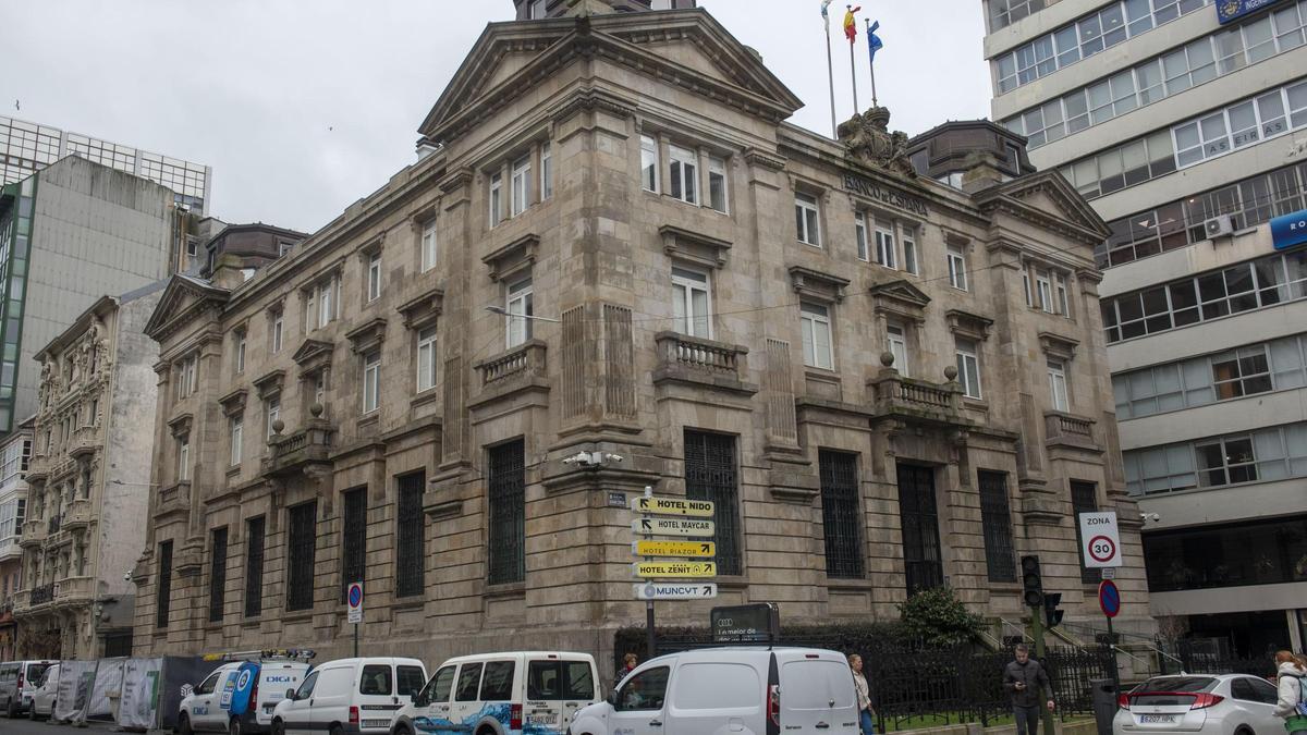 Fachada del banco de España