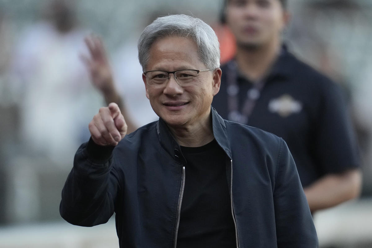 Nvidia CEO Jensen Huang reinforces the company's role in the 'evolving' AI trade