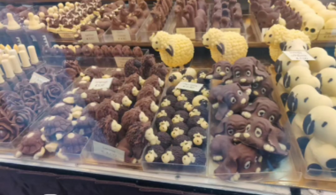 Chocolate fair in Savona, Italy.