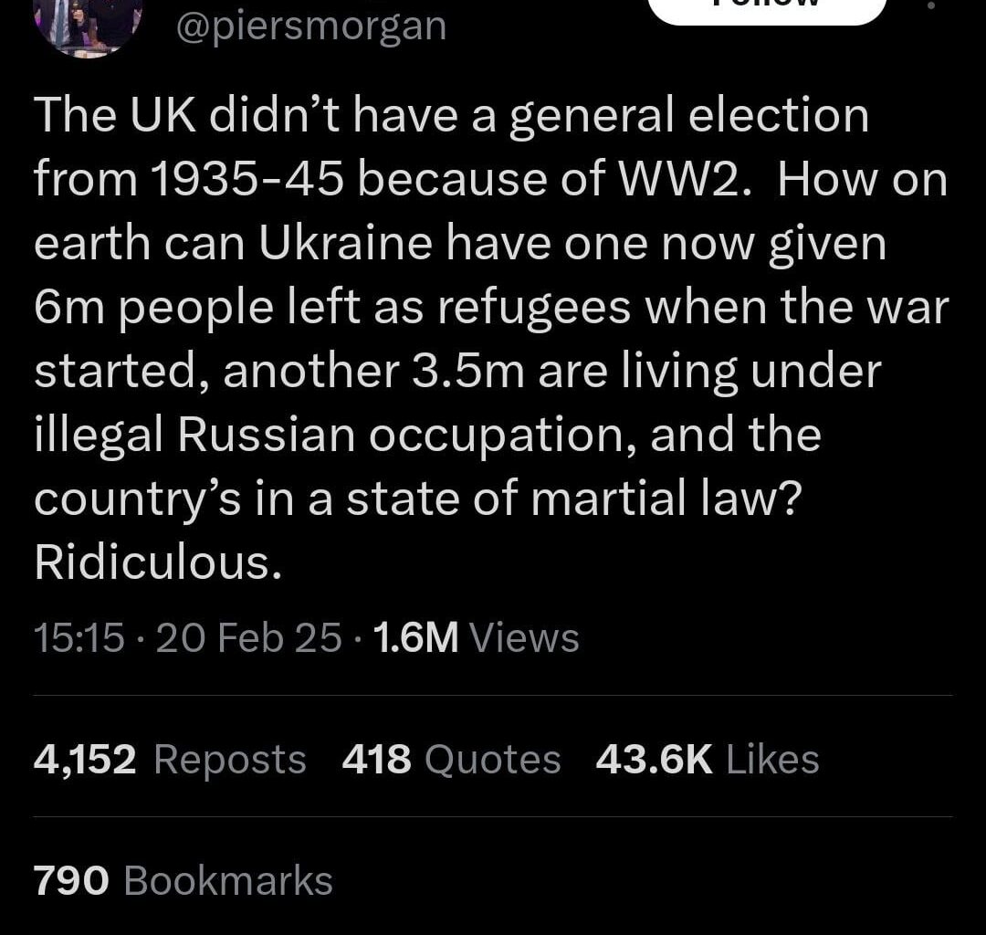 Barry makes a good point, Unfortunately it is Piers making it
