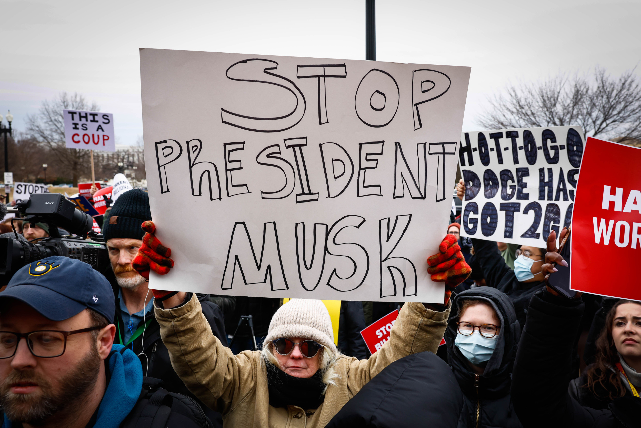 DOGE protest