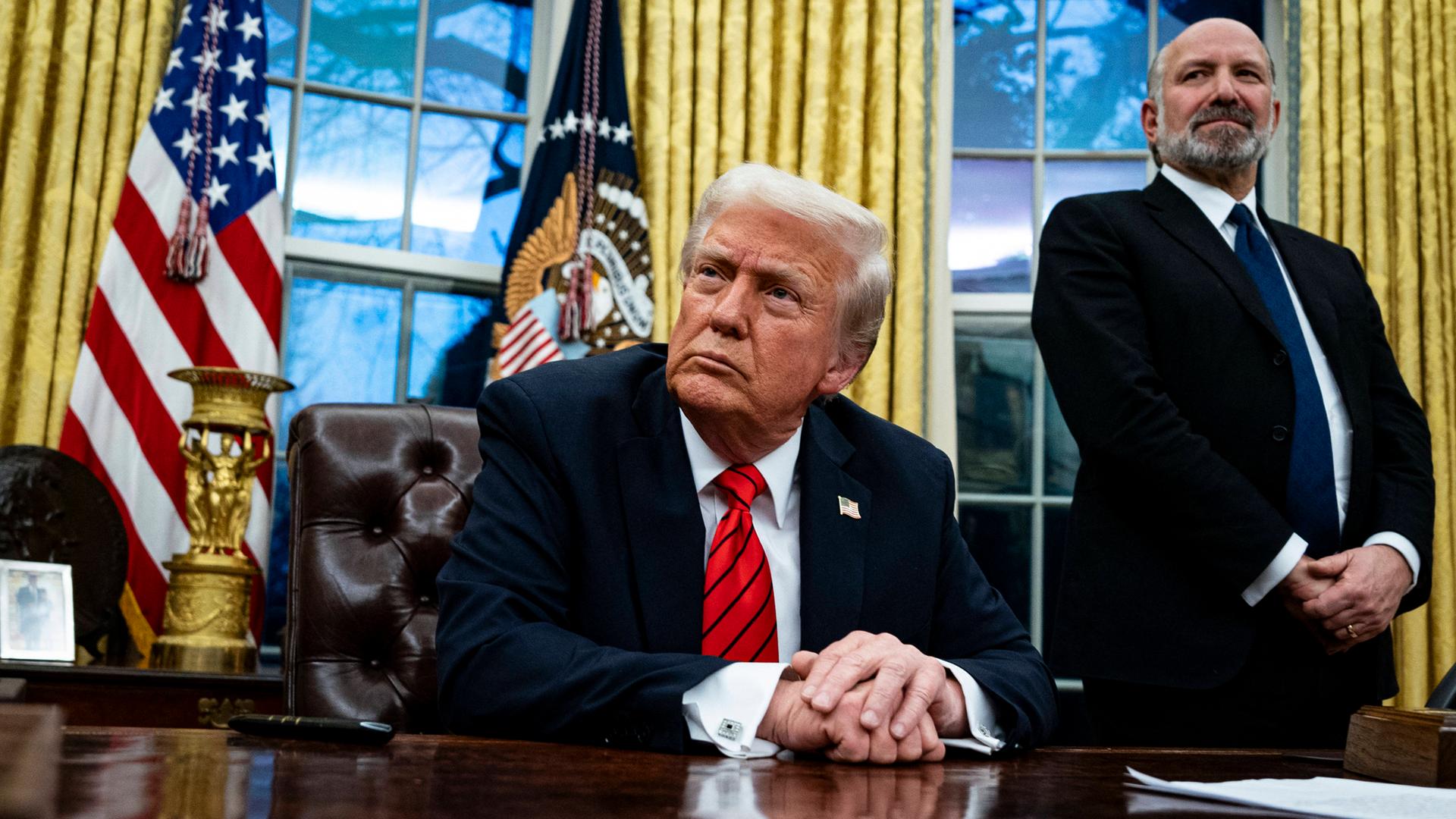 Donald Trump im Oval Office Donald Trump im Oval Office