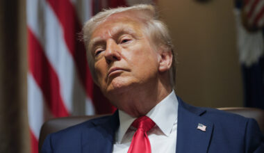 US President Donald Trump held the first Cabinet meeting of his second term at the White House.(AP)