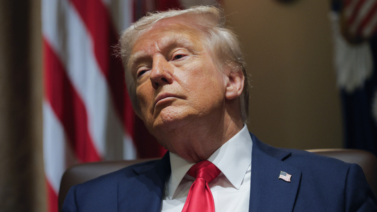 US President Donald Trump held the first Cabinet meeting of his second term at the White House.(AP)