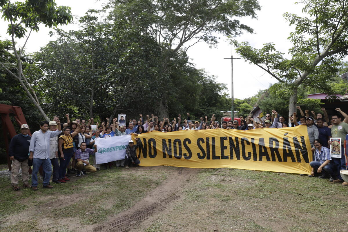 Global Week of Action - Solidarity against Energy Transfer Lawsuit in Mexico. © Prometeo  Lucero / Greenpeace