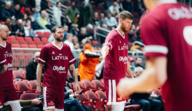 Zināms Latvijas basketbola izlases sastāvs spēlei pret Slovākiju