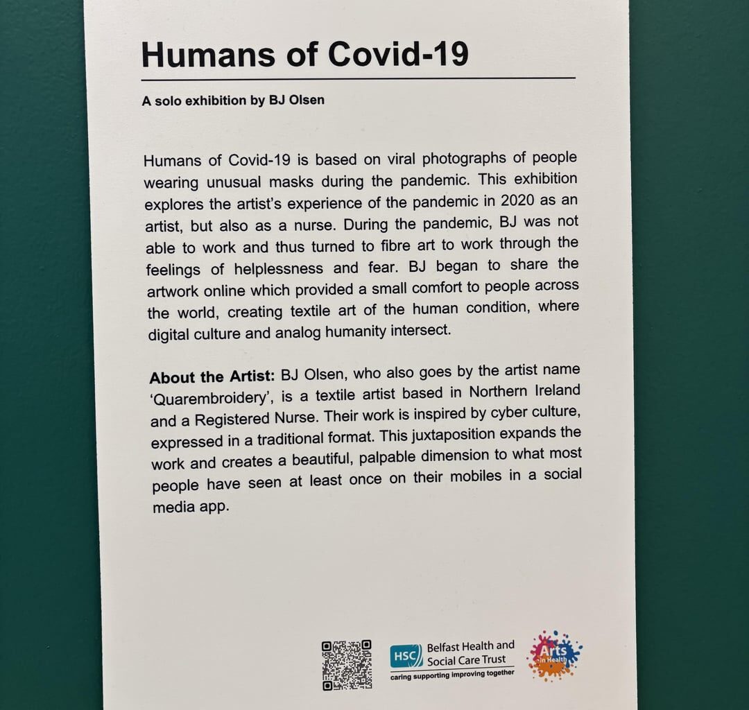 My art is up on level 2 at Royal Vic hospital