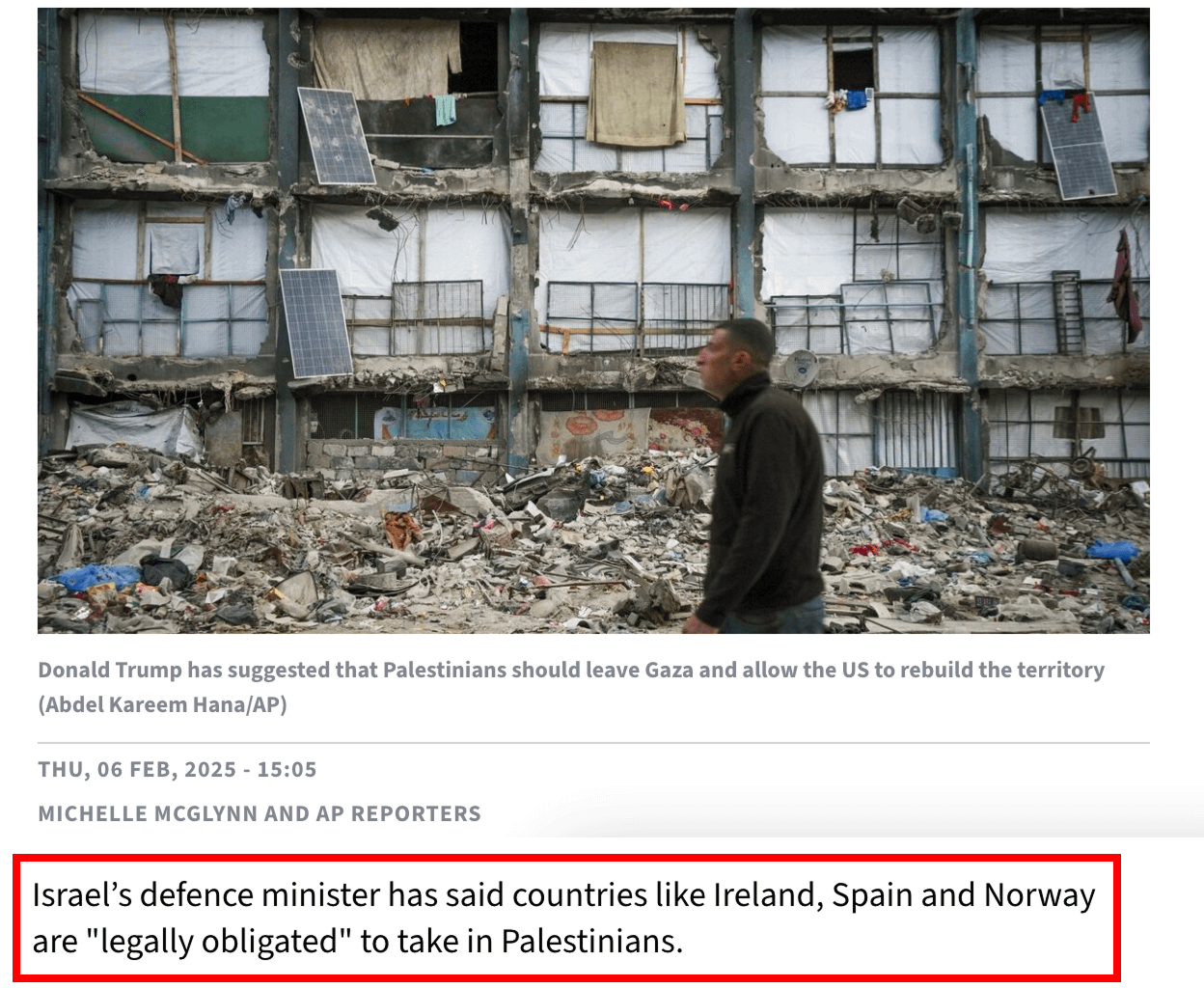 Ireland, Spain and Norway are real humanitarians 🙏 Thank you for your sacrifice