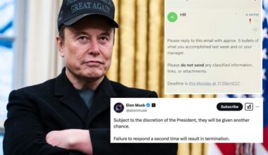 Elon Musk warns fed government workers who don’t respond to a second 'what you accomplished' email will face ‘termination’