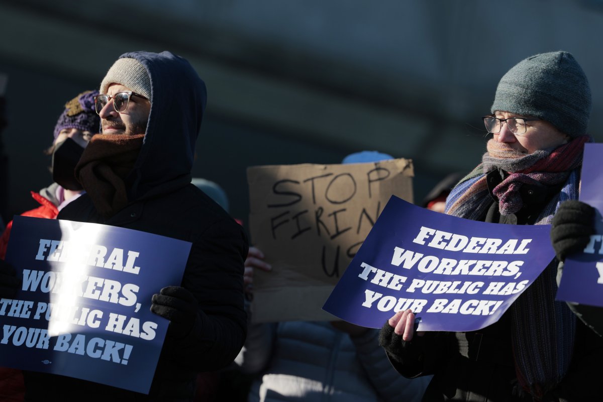 Federal Workers Protest Washington