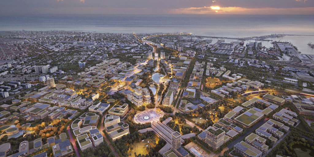 Foster + Partners designs 38ha Romania masterplan on former contaminated land